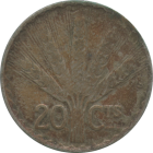 URUGUAY - 1942 - 20 Centésimos - Reverse