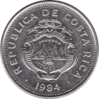COSTA RICA - 1984 - 2 Colones - Obverse