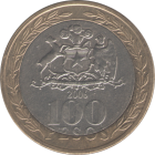 CHILE - 2006 - 100 Pesos - Reverse