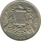 GUATEMALA - 1900 - ½ Real - Reverse