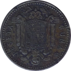 SPAIN - 1966 - 1 Peseta - Reverse