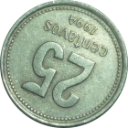 ARGENTINA - 1994 - 25 Centavos - Reverse