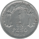 CHILE - 1956 - 1 Peso - Reverse