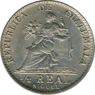 GUATEMALA - 1900 - ½ Real - Obverse