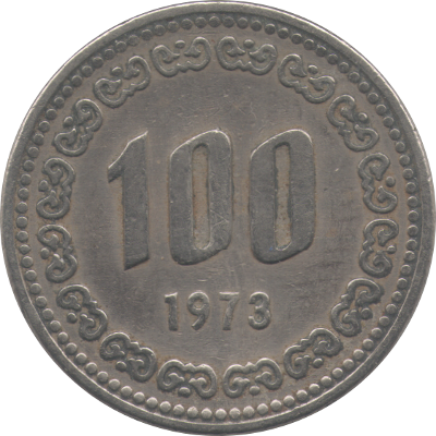 KOREA, REPUBLIC OF - 1973 - 100 Won - Obverse