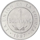BOLIVIA, PLURINATIONAL STATE OF - 1997 - 1 Boliviano - Obverse