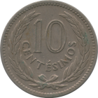URUGUAY - 1953 - 10 Centésimos - Reverse