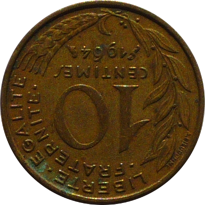 FRANCE - 1964 - 10 Centimes - Obverse
