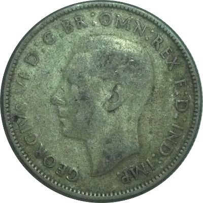 AUSTRALIA - 1947 - 1 Florin - Obverse