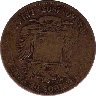 VENEZUELA, BOLIVARIAN REPUBLIC OF - 1905 - 2 Bolívares - Obverse