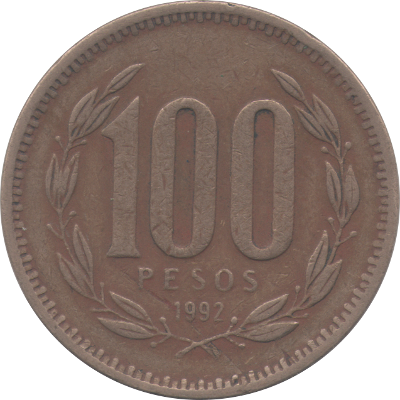 CHILE - 1992 - 100 Pesos - Obverse