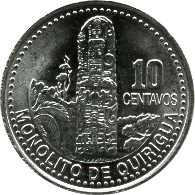 GUATEMALA - 2006 - 10 Centavos - Obverse