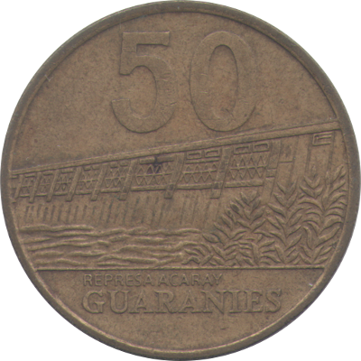 PARAGUAY - 1998 - 50 Guaranies - Obverse