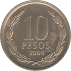 CHILE - 2004 - 10 Pesos - Reverse