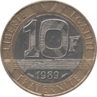 FRANCE - 1989 - 10 Francs - Reverse