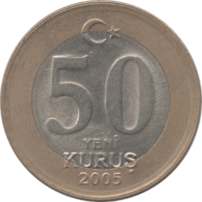 TURKEY - 2005 - 50 New Kuruş - Obverse