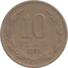 CHILE - 1988 - 10 Pesos - Reverse