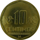 PERU - 2007 - 10 Céntimos - Reverse