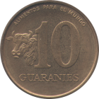 PARAGUAY - 1996 - 10 Guaranies - Reverse