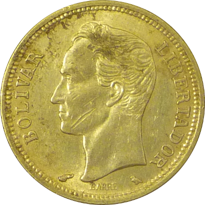VENEZUELA, BOLIVARIAN REPUBLIC OF - 1960 - 1 Bolívar - Obverse