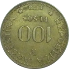 ARGENTINA - 1978 - 100 Pesos - Reverse