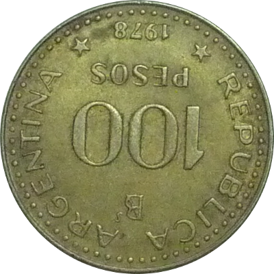 ARGENTINA - 1978 - 100 Pesos - Obverse