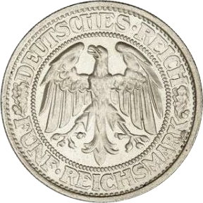 GERMANY - 1932 - 5 Marks - Obverse