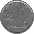 PARAGUAY - 1984 - 10 Guaranies - Reverse