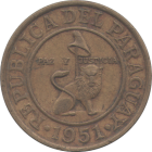 PARAGUAY - 1951 - 50 Céntimos - Obverse