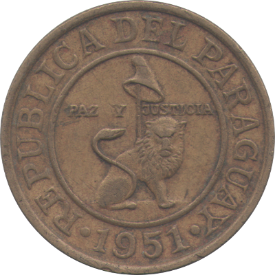 PARAGUAY - 1951 - 50 Céntimos - Obverse