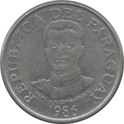 PARAGUAY - 1986 - 50 Guaranies - Obverse