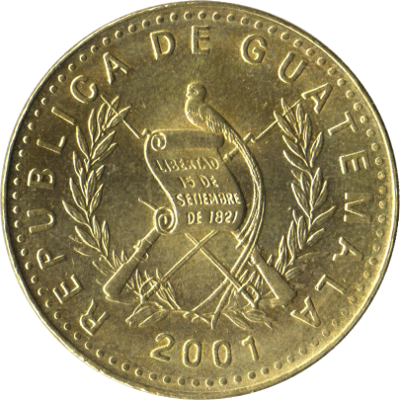 GUATEMALA - 2007 - 1 Quetzal - Obverse