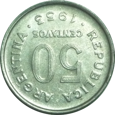 ARGENTINA - 1953 - 50 Centavos - Obverse