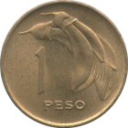 URUGUAY - 1968 - 1 Peso - Reverse