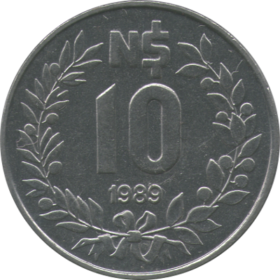 URUGUAY - 1989 - 10 Nuevos Pesos - Obverse