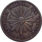 URUGUAY - 1869 - 1 Centésimo - Obverse