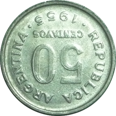ARGENTINA - 1955 - 50 Centavos - Obverse