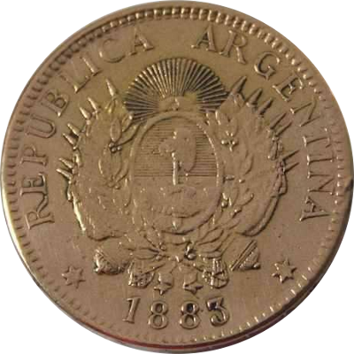 ARGENTINA - 1883 - 5 Pesos - Obverse