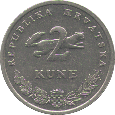 CROATIA - 2007 - 2 Kunas - Obverse