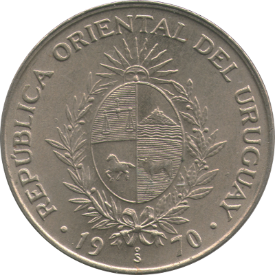 URUGUAY - 1970 - 20 Pesos - Obverse