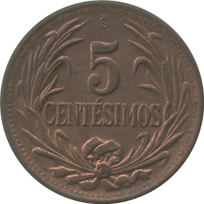 URUGUAY - 1944 - 5 Centésimos - Obverse