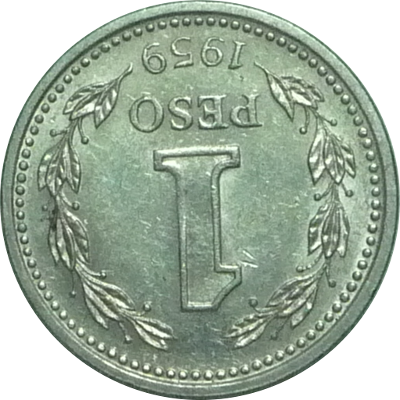 ARGENTINA - 1959 - 1 Peso - Obverse