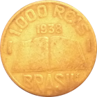 BRAZIL - 1938 - 1000 Reis - Obverse