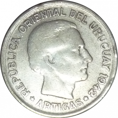 URUGUAY - 1942 - 1 Peso - Obverse