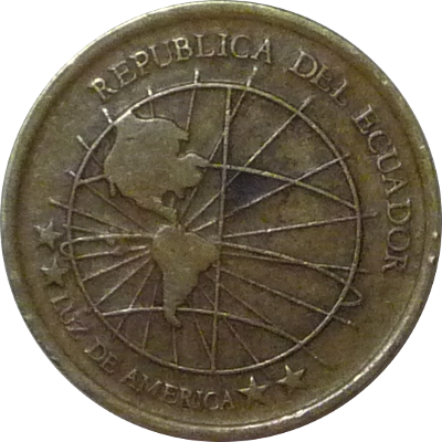 ECUADOR - 2000 - 1 Centavo - Obverse