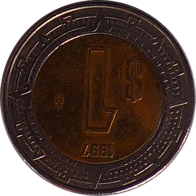 MEXICO - 1997 - 1 Peso - Obverse