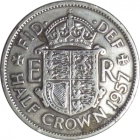 UNITED KINGDOM - 1957 - ½ Crown - Reverse