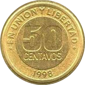 ARGENTINA - 1998 - 50 Centavos - Obverse