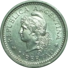 ARGENTINA - 1958 - 1 Peso - Obverse