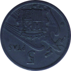SPAIN - 1957 - 5 Pesetas - Reverse